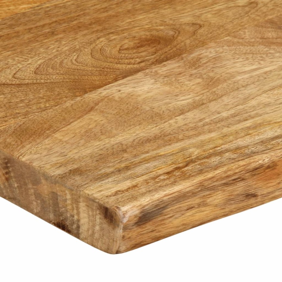 Tablero de mesa borde natural madera maciza mango 140x40x2,5