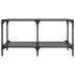 Mesa de centro superficie de vidrio acero negra 78,5x40x40
