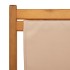 Silla de playa plegable madera maciza de eucalipto y tela