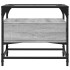 Mesa de centro tapa de vidrio acero gris Sonoma 50x50x45