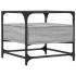 Mesa de centro tapa de vidrio acero gris Sonoma 50x50x45