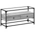 Mueble TV cristal y madera ingeniería gris Sonoma 98x35x51