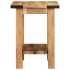 Mesa auxiliar madera maciza de mango rugosa 40x30x40