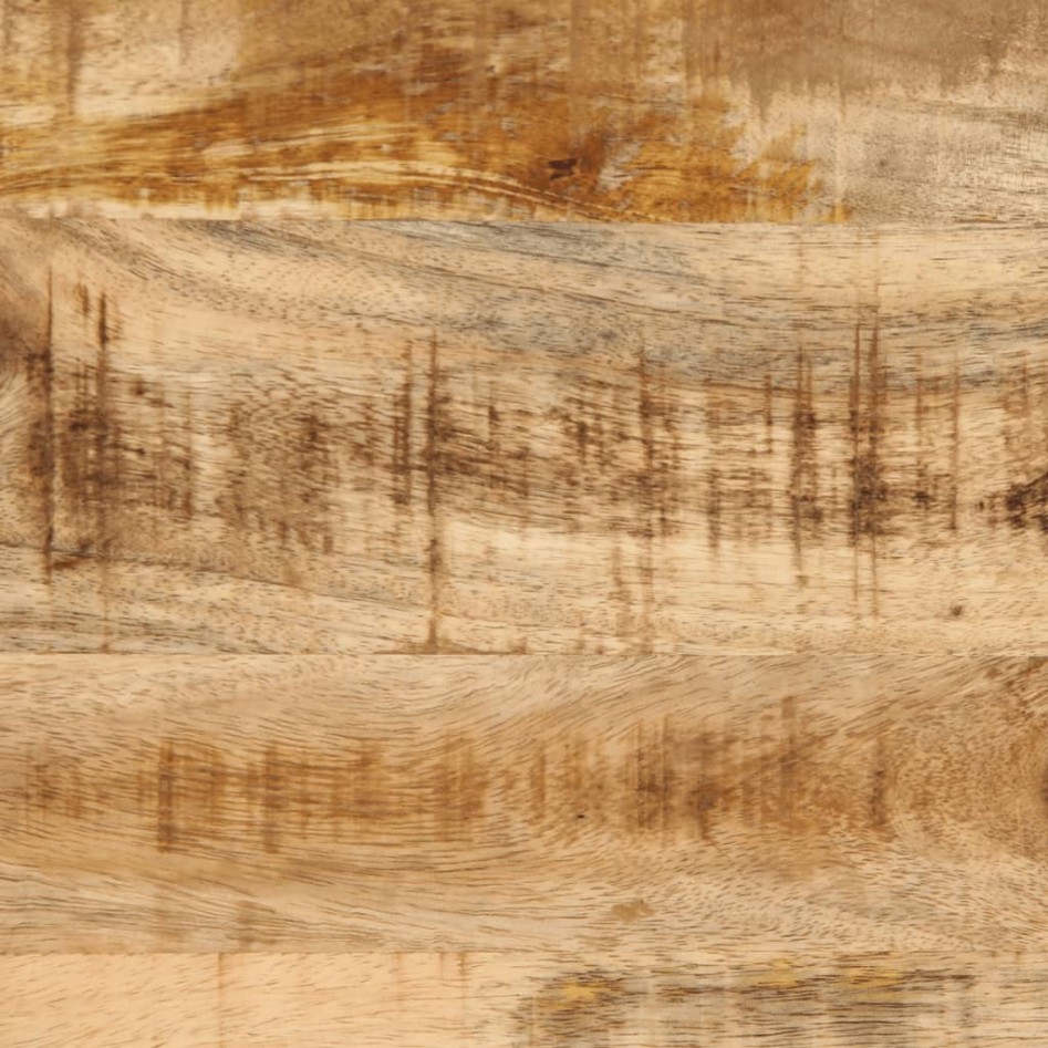 Mesa auxiliar madera maciza de mango rugosa 40x30x40
