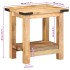 Mesa auxiliar madera maciza de mango rugosa 40x30x40