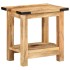 Mesa auxiliar madera maciza de mango rugosa 40x30x40