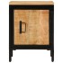 Mesita de noche de madera maciza de mango rugosa 40x30x52,5