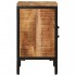 Mesita de noche de madera maciza de mango rugosa 40x30x52,5