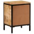 Mesita de noche de madera maciza de mango rugosa 40x30x52,5