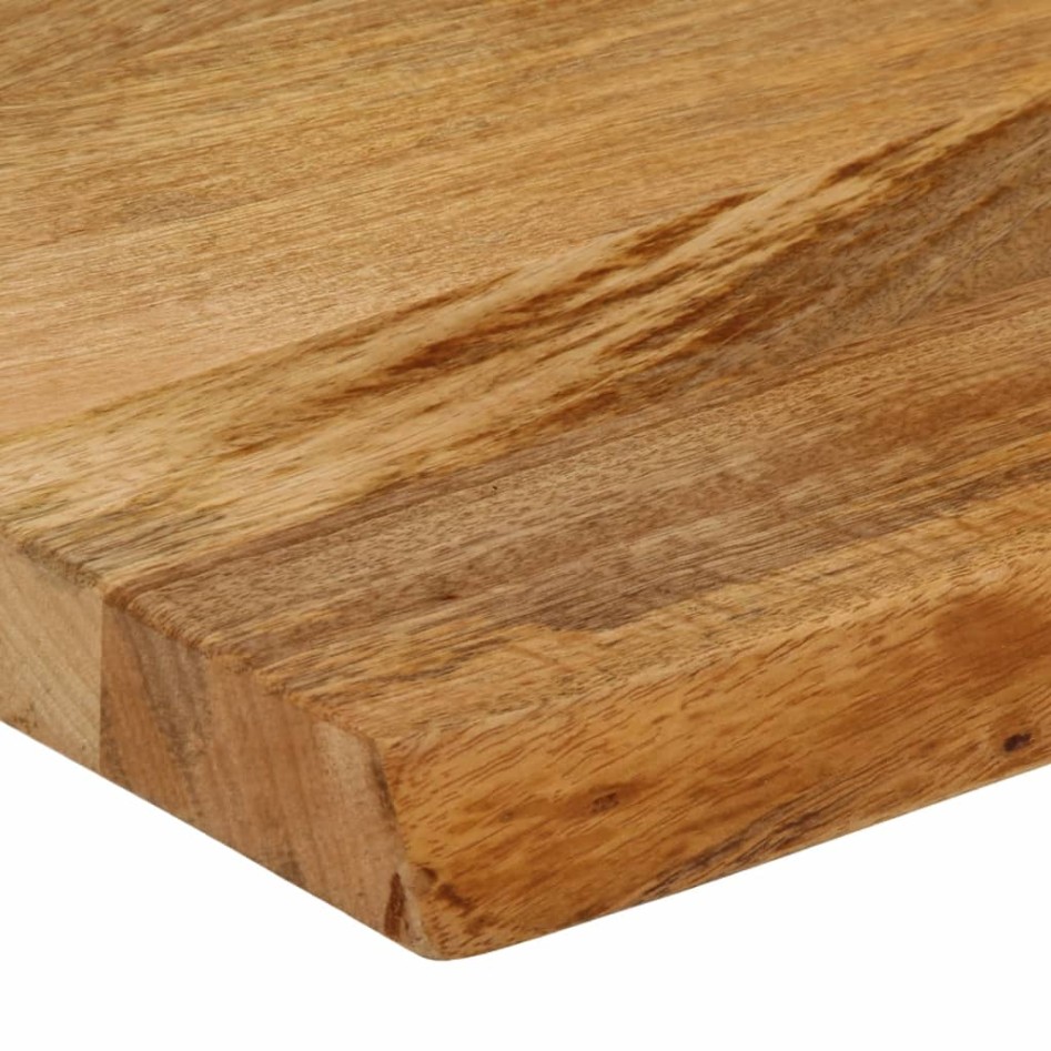 Tablero de mesa borde natural madera maciza mango 110x30x3,8