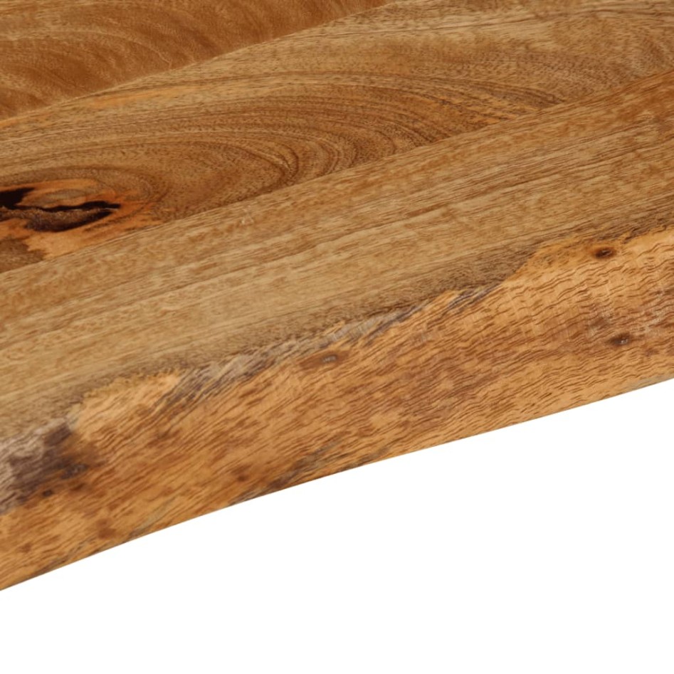 Tablero de mesa borde natural madera maciza mango 110x30x3,8