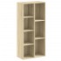 Estantería de madera de ingeniería roble Sonoma 50x25x105