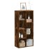 Estantería de madera de ingeniería roble ahumado 50x25x105
