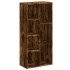 Estantería de madera de ingeniería roble ahumado 50x25x105