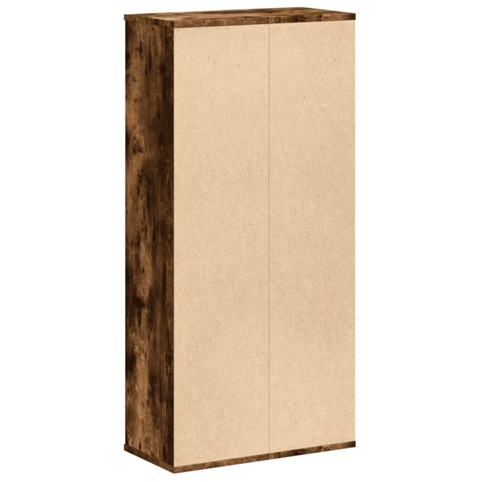 Estantería de madera de ingeniería roble ahumado 50x25x105