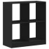 Estantería de madera de ingeniería negra 68,5x32x75