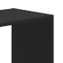 Estantería de madera de ingeniería negra 68,5x32x75