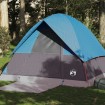 Tienda de campaña iglú para 4 personas impermeable azul