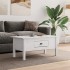 Mesa de centro BODO madera maciza de pino blanco 100x55x46