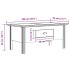 Mesa de centro BODO madera maciza de pino blanco 100x55x46
