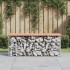 Banco jardín diseño gaviones madera abeto Douglas