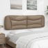 Cabecero de cama acolchado cuero sintético capuchino 180