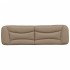 Cabecero de cama acolchado cuero sintético capuchino 180