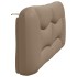 Cabecero de cama acolchado cuero sintético capuchino 180