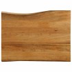 Tablero de mesa borde natural madera maciza mango 80x60x2,5 cm
