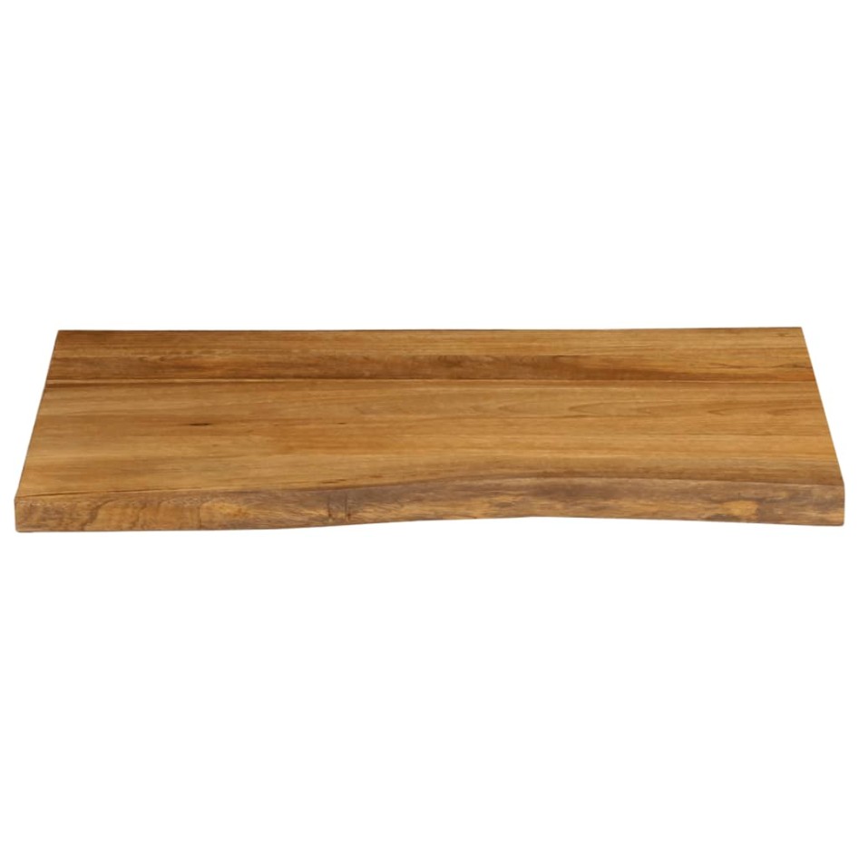 Tablero de mesa borde natural madera maciza mango 80x60x2,5