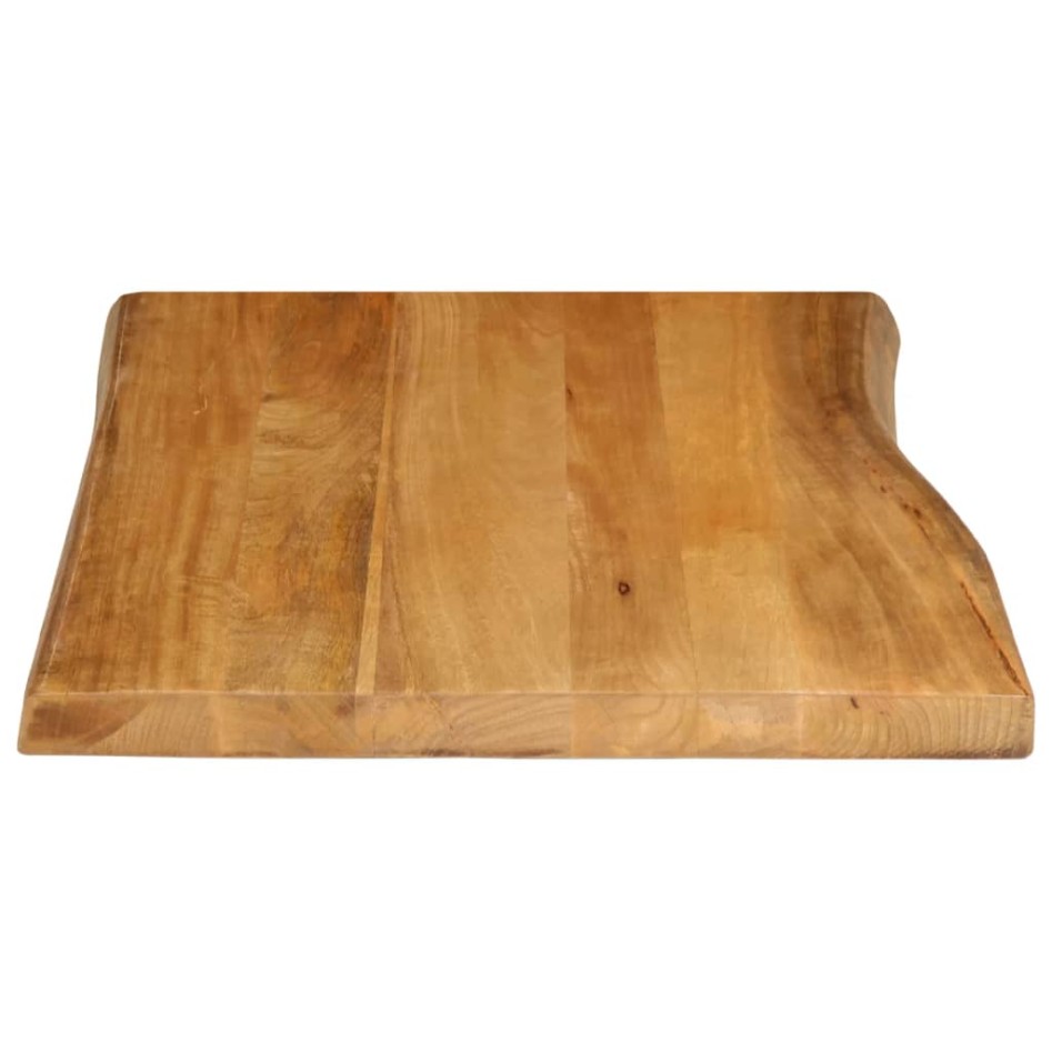 Tablero de mesa borde natural madera maciza mango 80x60x2,5
