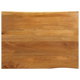 Tablero de mesa borde natural madera maciza mango 100x80x2,5