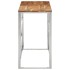 Mesa consola acero inoxidable y madera maciza acacia