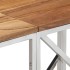 Mesa consola acero inoxidable y madera maciza acacia