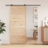 Puerta de granero madera maciza de pino 90x208