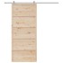 Puerta de granero madera maciza de pino 90x208