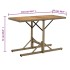 Mesa de jardín madera maciza de acacia y ratán sintético