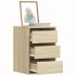 Cajonera de esquina madera ingeniería roble Sonoma 40x41x58