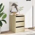 Cajonera de esquina madera ingeniería roble Sonoma 40x41x58