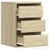 Cajonera de esquina madera ingeniería roble Sonoma 40x41x58