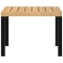Mesa de jardín acero recubrimiento en polvo negro 55x55x39,5