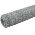 Alambrada de gallinero acero galvanizado plateado