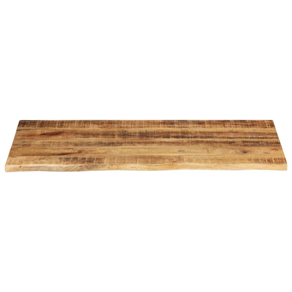 Tablero de mesa borde natural madera maciza mango 100x60x2,5