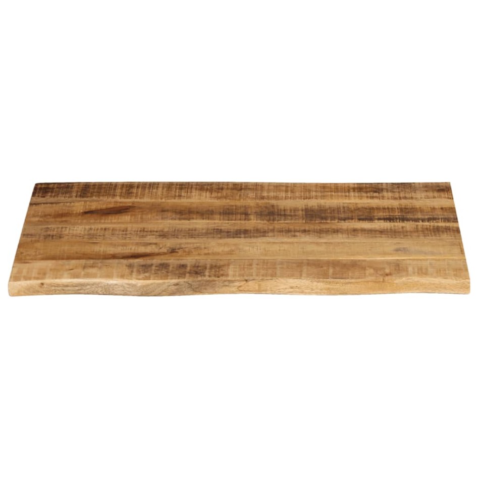 Tablero de mesa borde natural madera maciza mango 70x60x3,8