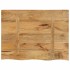 Tablero de mesa borde natural madera maciza mango 70x60x3,8