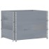 Collares de palets 3 uds madera maciza de pino gris 80x60