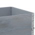 Collares de palets 3 uds madera maciza de pino gris 80x60