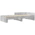 Estructura de cama madera de ingeniería gris hormigón 75x190