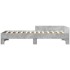 Estructura de cama madera de ingeniería gris hormigón