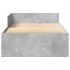 Estructura de cama madera de ingeniería gris hormigón